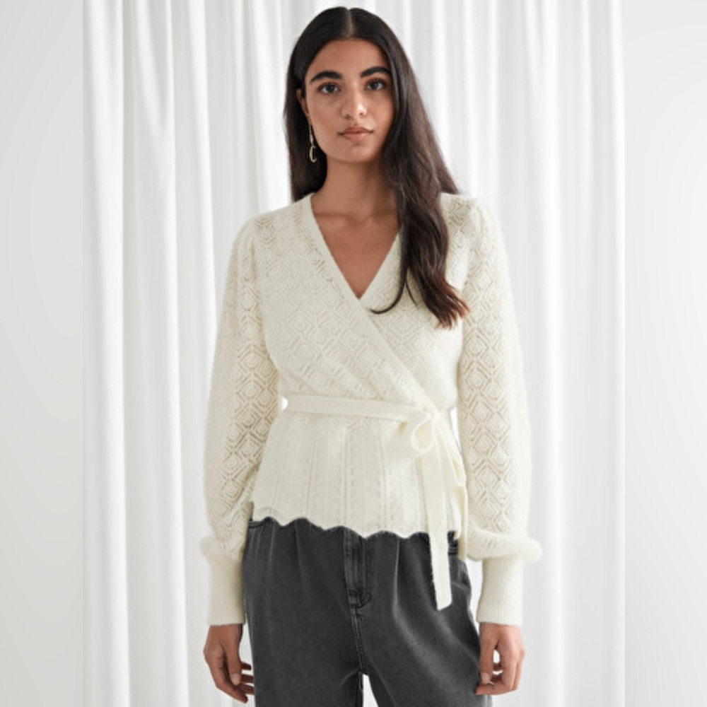 & Other Stories (Alpaca Blend Wrap Cardigan Sweater)